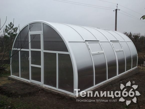 Теплица АгроПрофиль+ Малая фермерская, ширина 4м.